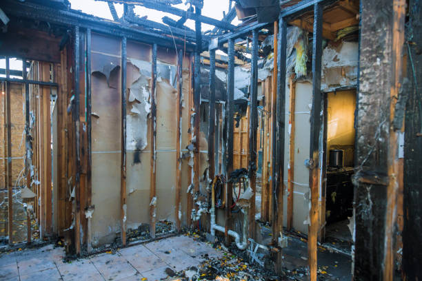Professional Firefighting Water Removal technician working in Bock, MN